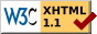 valid xhtml 1.1